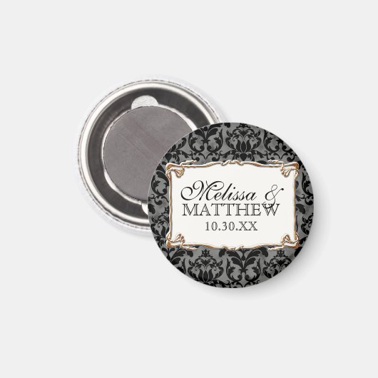 Art Deco Nouveau Gatsby Style Gold in Lace Magneet (Voorkant / Achterkant)