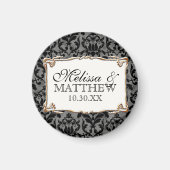 Art Deco Nouveau Gatsby Style Gold in Lace Magneet (Voorkant)