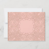 Art Deco Nouveau Gatsby Style Gold in Lace RSVP Kaartje (Achterkant)