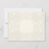 Art Deco Nouveau Gatsby Style Gold in Lace RSVP Kaartje (Achterkant)