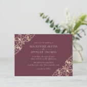 Art Deco Nouveau | Goud Roos van Bourgogne Kaart (Staand voorkant)