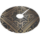 Art deco, nouveau, goud, zwart, elegant, kerstboom rok (Gekanteld)