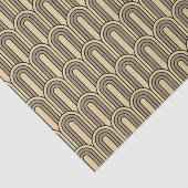 art deco, nouveau, goud, zwart, , patroon, chic, e tissuepapier (Detail)