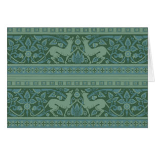 Art Deco Nouveau Hond Natuur Dierenpatroon