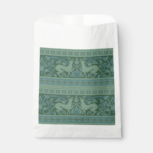 Art Deco Nouveau Hond Natuur Dierenpatroon Bedankzakje (Voorkant)