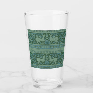 Art Deco Nouveau Hond Natuur Dierenpatroon Glas