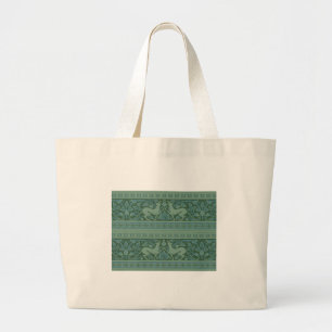 Art Deco Nouveau Hond Natuur Dierenpatroon Grote Tote Bag