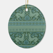 Art Deco Nouveau Hond Natuur Dierenpatroon Keramisch Ornament (Links)