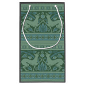 Art Deco Nouveau Hond Natuur Dierenpatroon Klein Cadeauzakje (Achterkant)