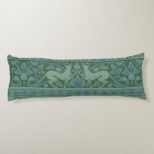 Art Deco Nouveau Hond Natuur Dierenpatroon Lichaamskussen (Achterkant)