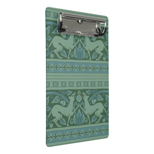 Art Deco Nouveau Hond Natuur Dierenpatroon Mini Klembord (Schuin)