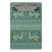 Art Deco Nouveau Hond Natuur Dierenpatroon Mini Klembord (Voorkant)