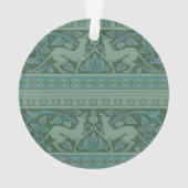 Art Deco Nouveau Hond Natuur Dierenpatroon Ornament (achterkant)