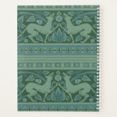 Art Deco Nouveau Hond Natuur Dierenpatroon Planner (Achterkant)