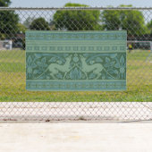 Art Deco Nouveau Hond Natuur Dierenpatroon Spandoek (Insitu)