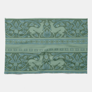 Art Deco Nouveau Hond Natuur Dierenpatroon Theedoek