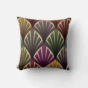 art deco, nouveau, hunter green, marineblauw, geel kussen