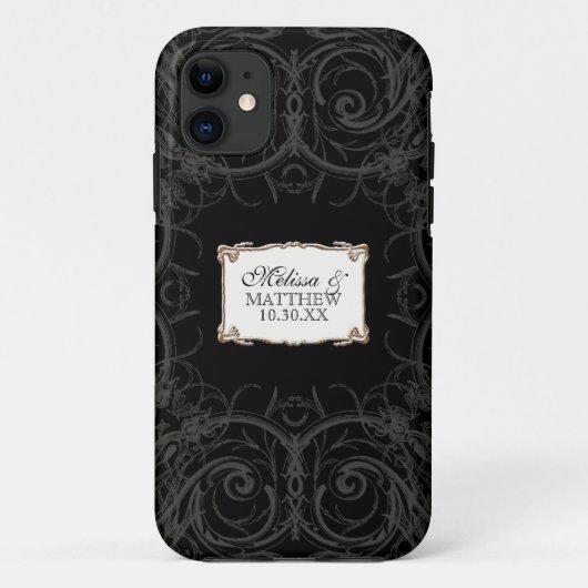 Art Deco Nouveau Lace in Gold Kijk op maat Case-Mate iPhone Case (Achterkant)