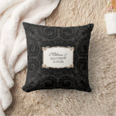 Art Deco Nouveau Lace in Gold Kijk op maat Kussen (Deken)