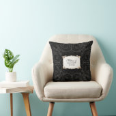 Art Deco Nouveau Lace in Gold Kijk op maat Kussen (Stoel)