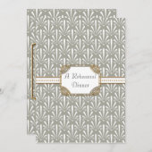 Art Deco Nouveau Modern Fan Shell Pattern Kaart (Voorkant / Achterkant)