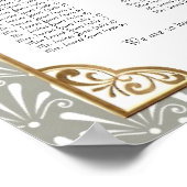 Art Deco Nouveau Modern Fan Shell Pattern Poster (Hoek)