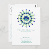 Art Deco Nouveau Peacock Feather Moderne Business Briefkaart (Voorkant / Achterkant)