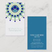 Art Deco Nouveau Peacock Feather Moderne Business Visitekaartje (Voorkant / Achterkant)