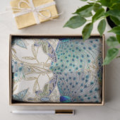 Art Deco Nouveau Peacock Vlinder Goud Decoupage Tissuepapier (Geschenk)