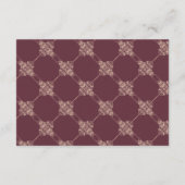 Art Deco Nouveau | Roos van Bourgogne goudversieri RSVP Kaartje (Achterkant)