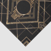 Art deco, nouveau, , zwart, goud, chic, elegant, tissuepapier (Detail)