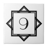Art Deco-nummer Tegeltje (Voorkant)