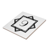 Art Deco-nummer Tegeltje (Zijkant)