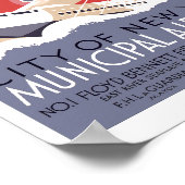 Art Deco NYC gemeentelijke luchthaven WPA Poster (Hoek)