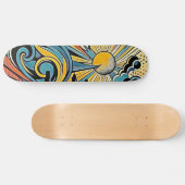 Art Deco Ocean Dreams Persoonlijk Skateboard (Horizontaal)