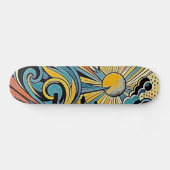Art Deco Ocean Dreams Persoonlijk Skateboard (Horizontaal)