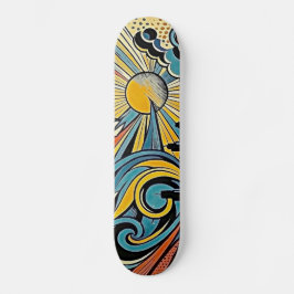 Art Deco Ocean Dreams Persoonlijk Skateboard