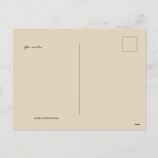 Art Deco of Nouveau Foto Lijst Sjabloon (Achterkant)