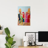 Art Deco olieverfschilderij Poster (Thuiskantoor)