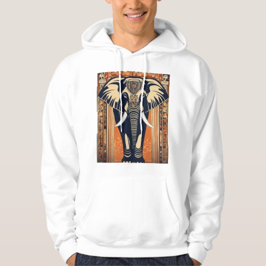 Art Deco olifant, Hoodie (Voorkant)