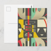 Art Deco ontmoet Mid-Century Modern Briefkaart (Voorkant / Achterkant)
