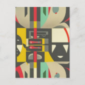 Art Deco ontmoet Mid-Century Modern Briefkaart (Voorkant)