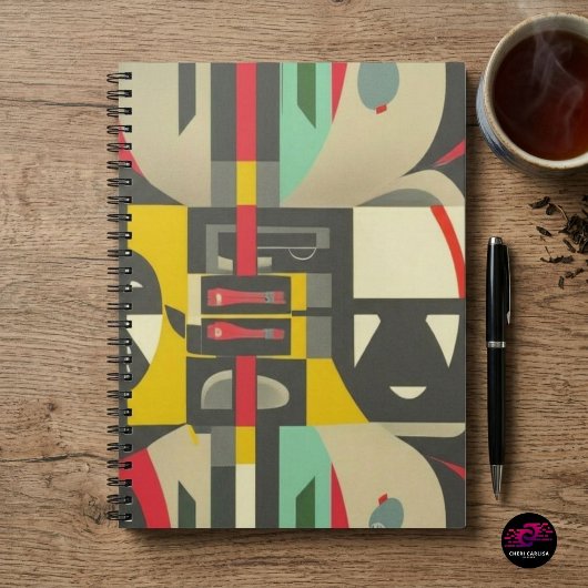 Art Deco ontmoet Mid-Century Modern Notitieboek