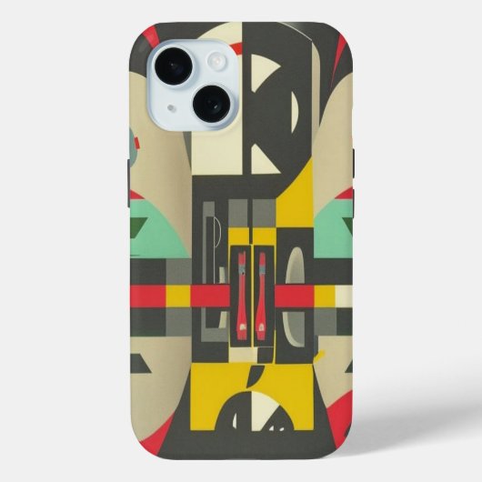 Art Deco ontmoet midden eeuw modern Case-Mate iPhone Case (Achterkant)