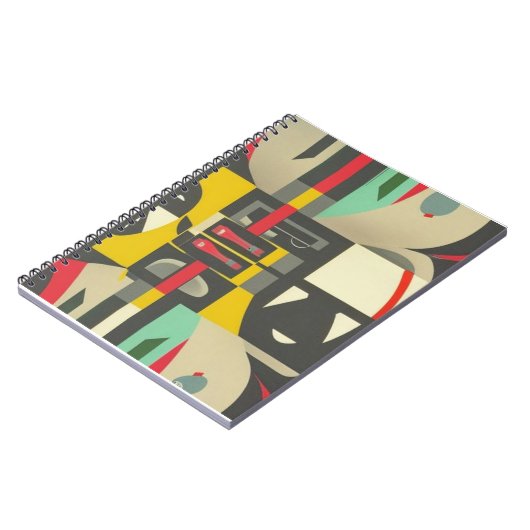 Art Deco ontmoet midden eeuw modern Notitieboek (Linkerzijde)