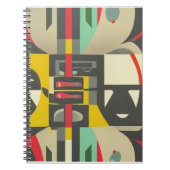 Art Deco ontmoet midden eeuw modern Notitieboek (Voorkant)