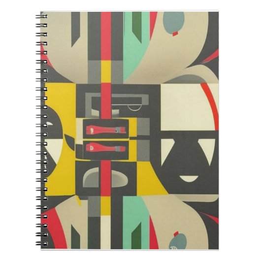 Art Deco ontmoet midden eeuw modern Notitieboek (Voorkant)