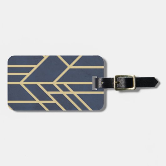 Art Deco-ontwerp Bagagelabel (Voorkant horizontaal)