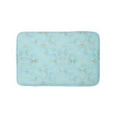 Art Deco-ontwerp, Blauwgroen & Gold-patroon Badmat (Voorkant)