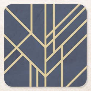 Art Deco-ontwerp Kartonnen Onderzetters